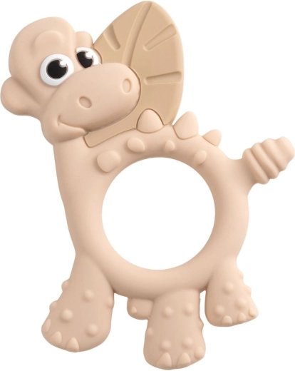 Anneau de dentition multisensoriel Bibado Ditty the Dinosaur fawn - 1 pièce