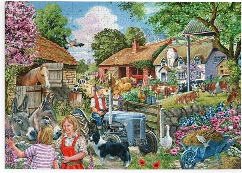 Puzzle House of Puzzles À la ferme, 500 grandes pièces