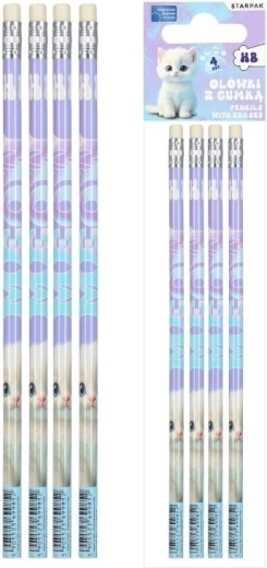 Crayon HB avec gomme Kitty - 1 pièce