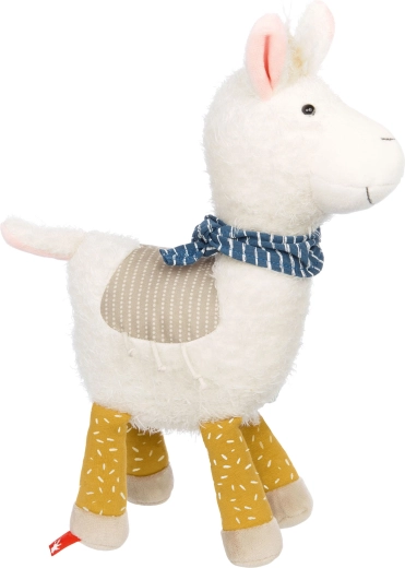 Lama en peluche patchwork Sigikid 29 cm