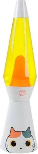 Lampe à lave chat blanc