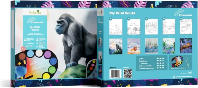 Sekoia Picamania Savane – kit créatif de peinture pour enfants