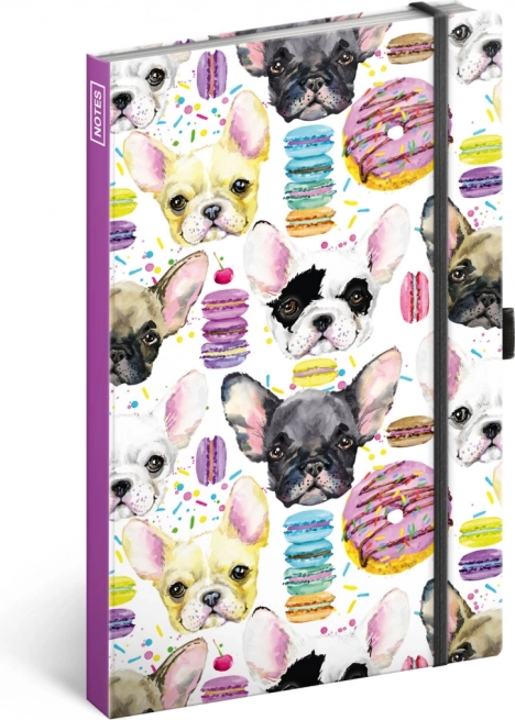 NOTIQUE Notes Bulldogs, ligné, 13 x 21 cm