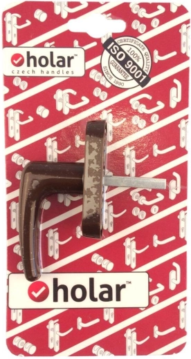 Poignée demi-olivier de fenêtre Klasik marron