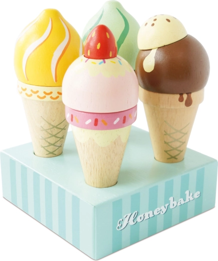 Cornets de glace en bois avec présentoir Le Toy Van