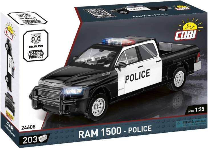 Set de construction COBI RAM 1500 Police 1:35 (203 pièces)