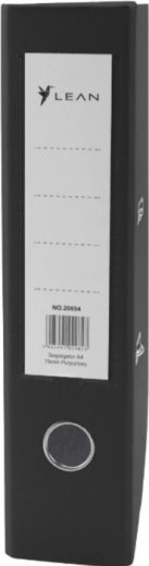 Classeur de bureau A4 à levier, dos 75 mm, noir