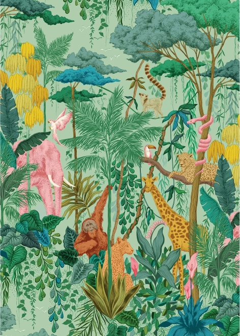 Puzzle Jungle animaux 1000 pièces de GIBSONS