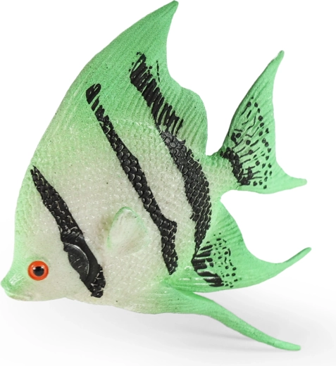 Petit poisson en caoutchouc vert 10 cm