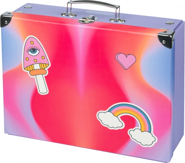 Valise scolaire pliable Duha rouge