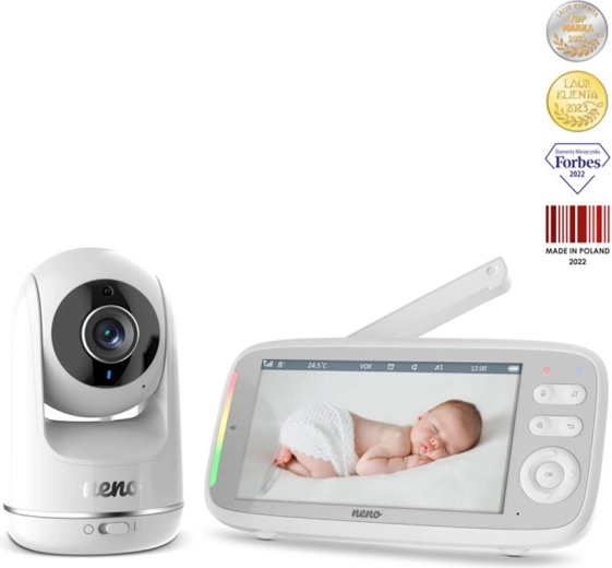 Neno Vista babyphone vidéo avec écran 5" et caméra Full HD