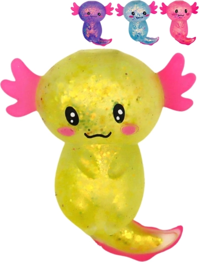 Axolotl pailleté à presser, jouet antistress - 1 pièce