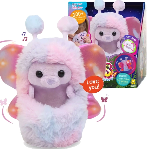 Curlimals Flutter Wonders ourson Bella peluche interactive 18 cm