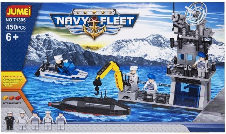 Set de construction Jumei Navy Fleet – marine 450 pièces