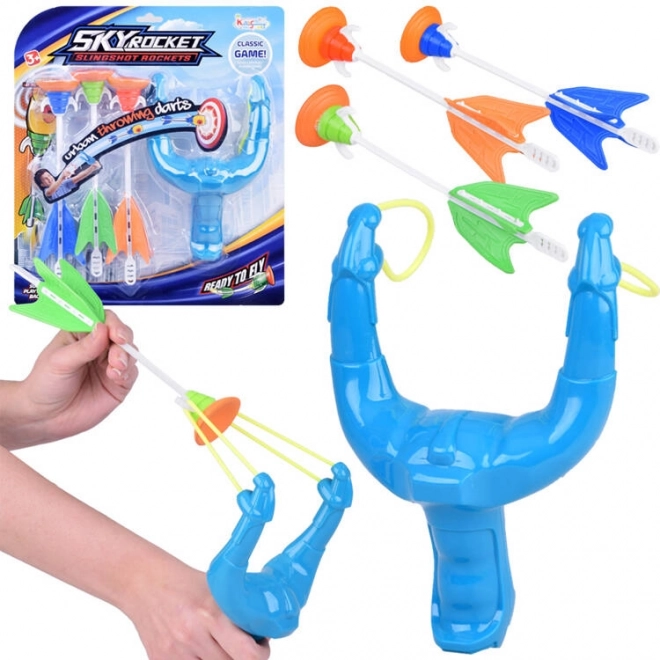 Lance-pierre pour enfants avec flèches à ventouse – lot de 3 pièces