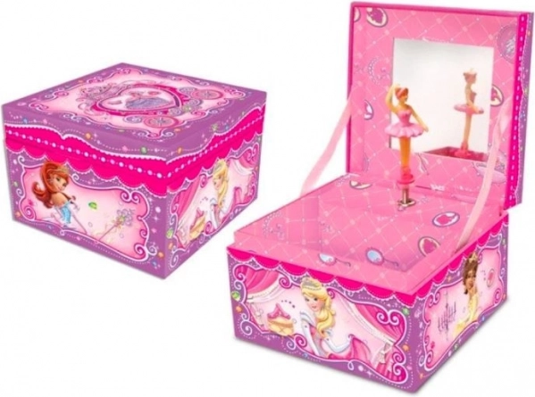 Boîte à musique avec tiroir - Princesses
