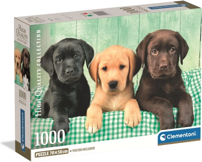 Puzzle 1000 Clementoni – trois labradors HQC