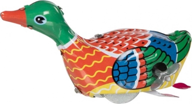 Canard en métal à remonter Goki