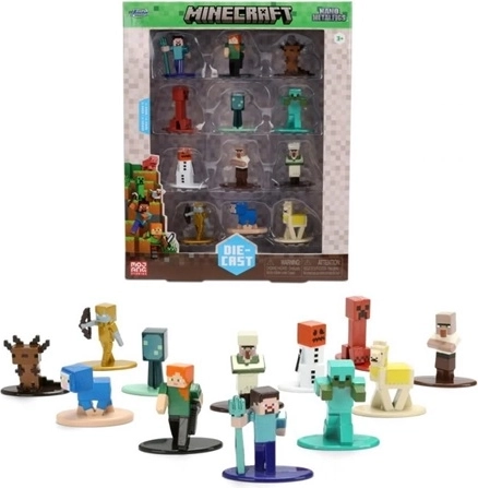 Jada Minecraft figurines en métal 4 cm (12 pcs)
