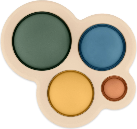 Petite&Mars jouet sensoriel en silicone Chill Out Misty Green 6m+