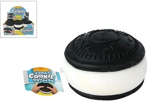 Balle antistress à presser en forme de biscuit au chocolat, 11,5 cm