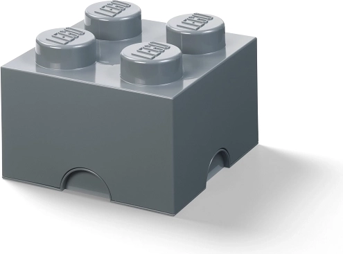 Boîte de rangement LEGO 4 gris foncé