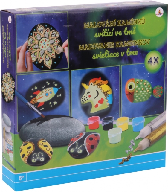 Peinture sur galets qui brillent dans le noir – kit créatif pour enfants