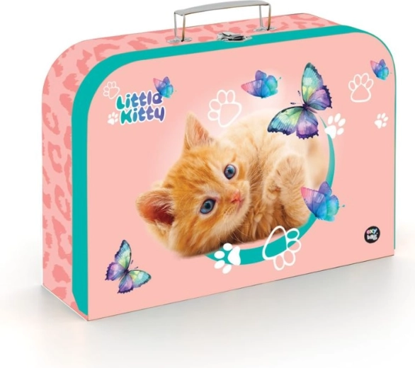 Petite valise en laminé 34 cm – chat