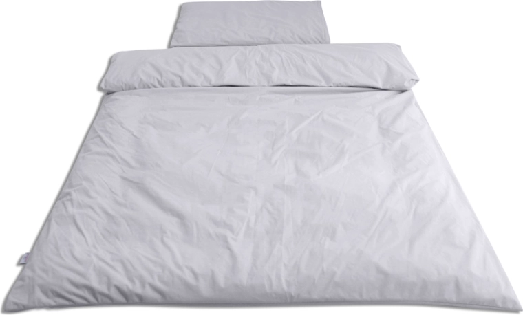 Babymatex parure de lit bébé en bambou imperméable 2 pièces, gris 100 × 135 cm + 40 × 60 cm