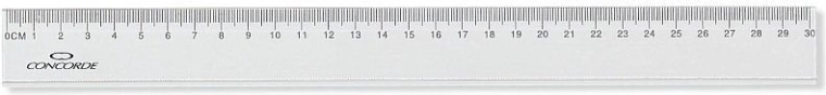 Règle CONCORDE 30 cm transparente