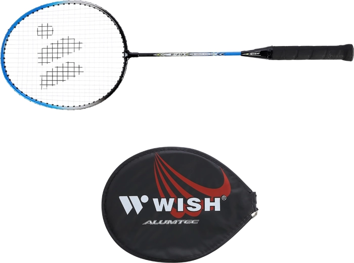 Raquette de badminton Wish Steeltec 216 bleu‑noir