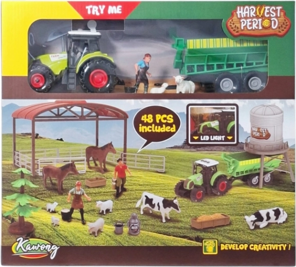 Ferme agricole avec accessoires, lumière et son