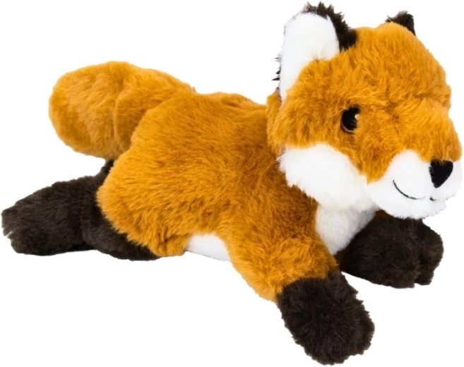 Renard en peluche couché 25 cm