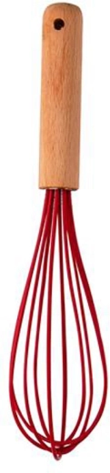 Fouet Kitchisimo rouge silicone/bois