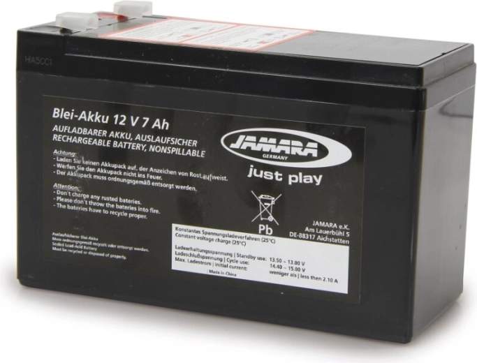 JAMARA batterie au plomb 12 V 7 Ah pour véhicule électrique - 1 pièce
