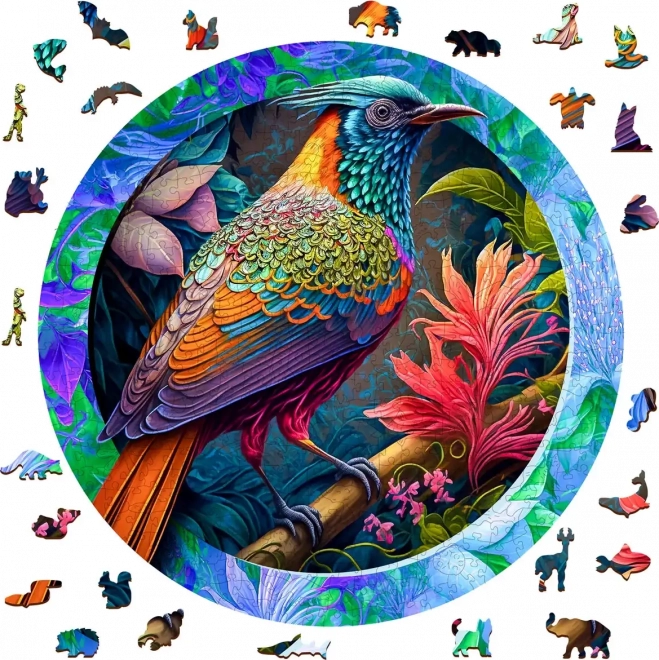 Puzzle Oiseau coloré en pièces de bois 505 pcs