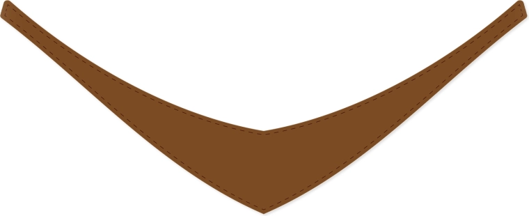 Foulard marron Rappa pour peluches