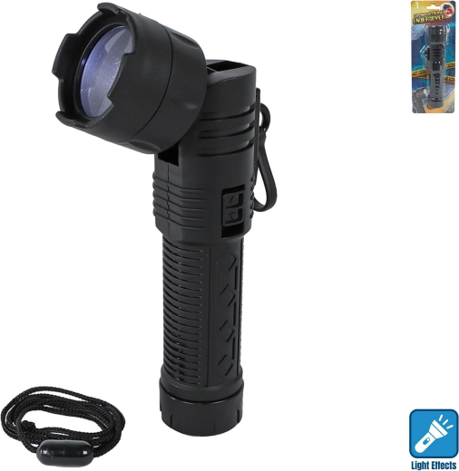 Lampe torche Operation Undercover avec tête pivotante à 90° – 16 cm