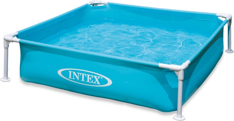 Piscine à cadre pour enfants turquoise 122 × 122 × 30 cm Intex