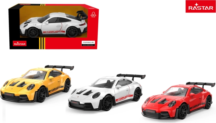 Petite voiture en métal Rastar Porsche 911 GT3 RS 1:43 rouge - 1 pièce