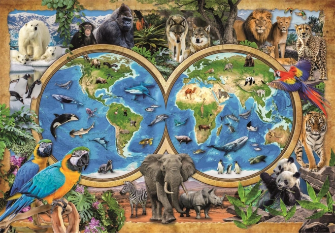 Puzzle CLEMENTONI Monde animal étonnant 300 pièces