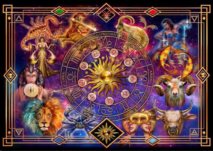 WOODEN CITY Puzzle en bois Zodiaque 2-en-1, 4000 pièces