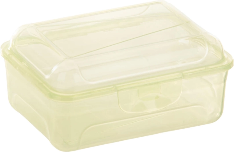 Boîte à goûter avec fermeture à clip 14 × 10 × 6,5 cm - 1 pièce