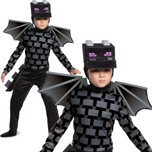 Déguisement enfant Ender Dragon du jeu Minecraft 137–149 cm (10–12 ans)