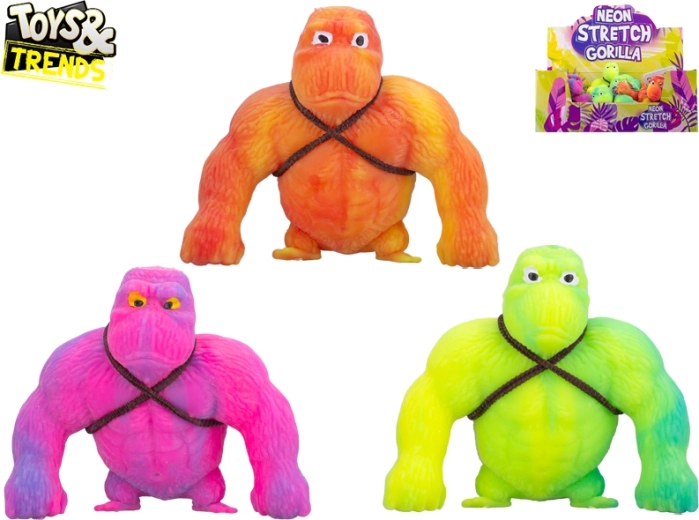 Super gorille extensible multicolore 10 cm Toys&Trends