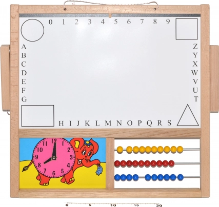 Tableau éducatif pour enfants à suspendre ou à poser sur table pour apprendre et dessiner