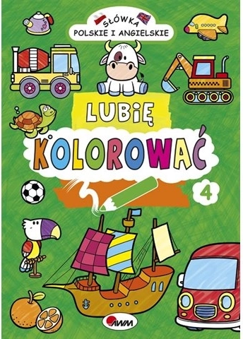 Coloriages pour enfants Lubię kolorować – vocabulaire polonais et anglais