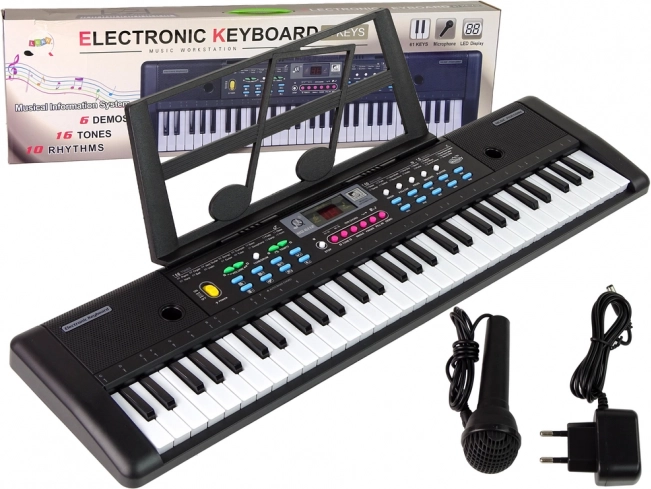 Clavier MQ-6112 Support de micro avec pupitre 61 touches