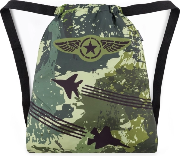 Sac Bagmaster pour chaussons et tenue de sport (motif avions de chasse)
