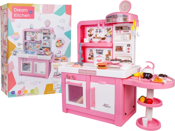 Mega cuisine rose pour enfants avec accessoires